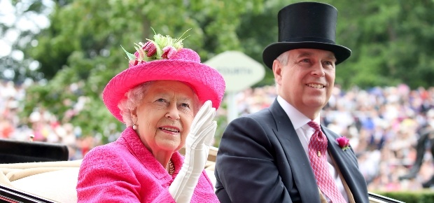 Queen Elizabeth and Prince Andrew. (Photo: Getty Images) 