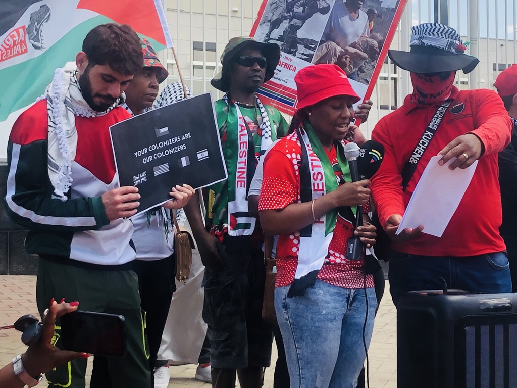 NEHAWU is calling on removal of Israel companies in Mzansi. Photo by Sylvester Sibiya