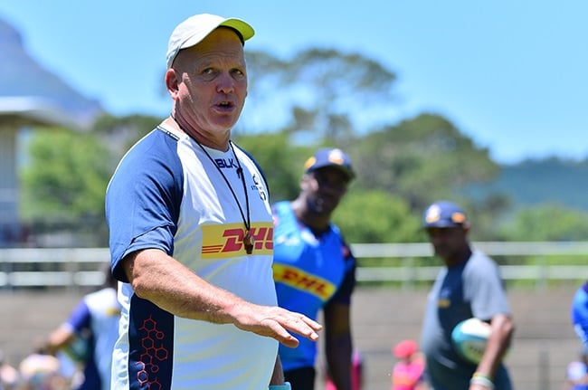 Stormers coach John Dobson during training session at the Danie Craven Stadium in Stellenbosch on 29 November 2023. (Photo by Grant Pitcher/Gallo Images)