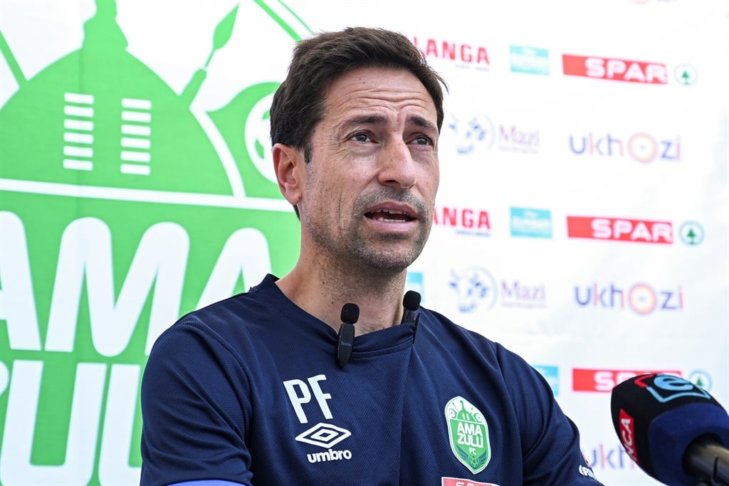 Pablo Franco, head coach of AmaZulu FC during the AmaZulu FC media open day at Moses Mabhida Stadium on October 23, 2023 in Durban, South Africa. 