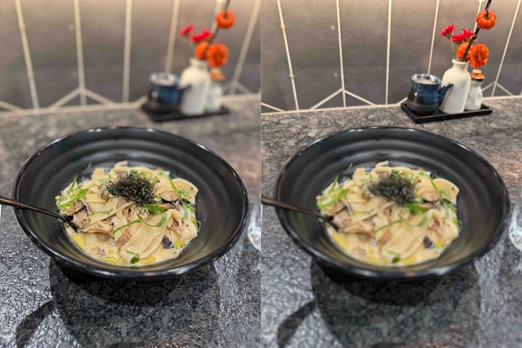 Pictures of food, demonstrating the focal edit too