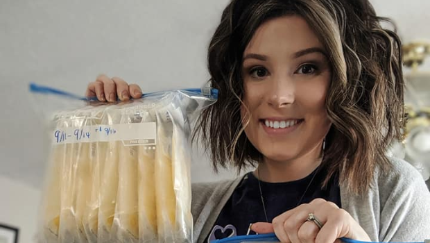 Sierra Strangfield decided she wanted to do something to honour her sons memory and spent 63 days pumping breast milk (Photo: Facebook/Sierra Strangfield)
