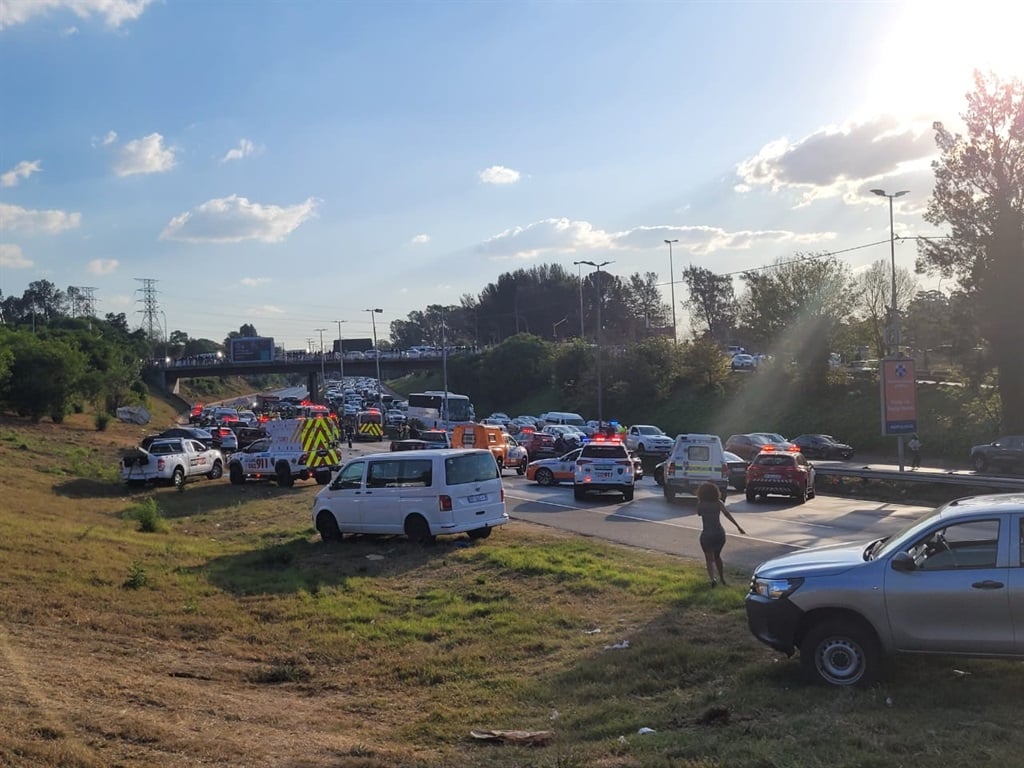 A multiple vehicle collision has occurred on the M1.