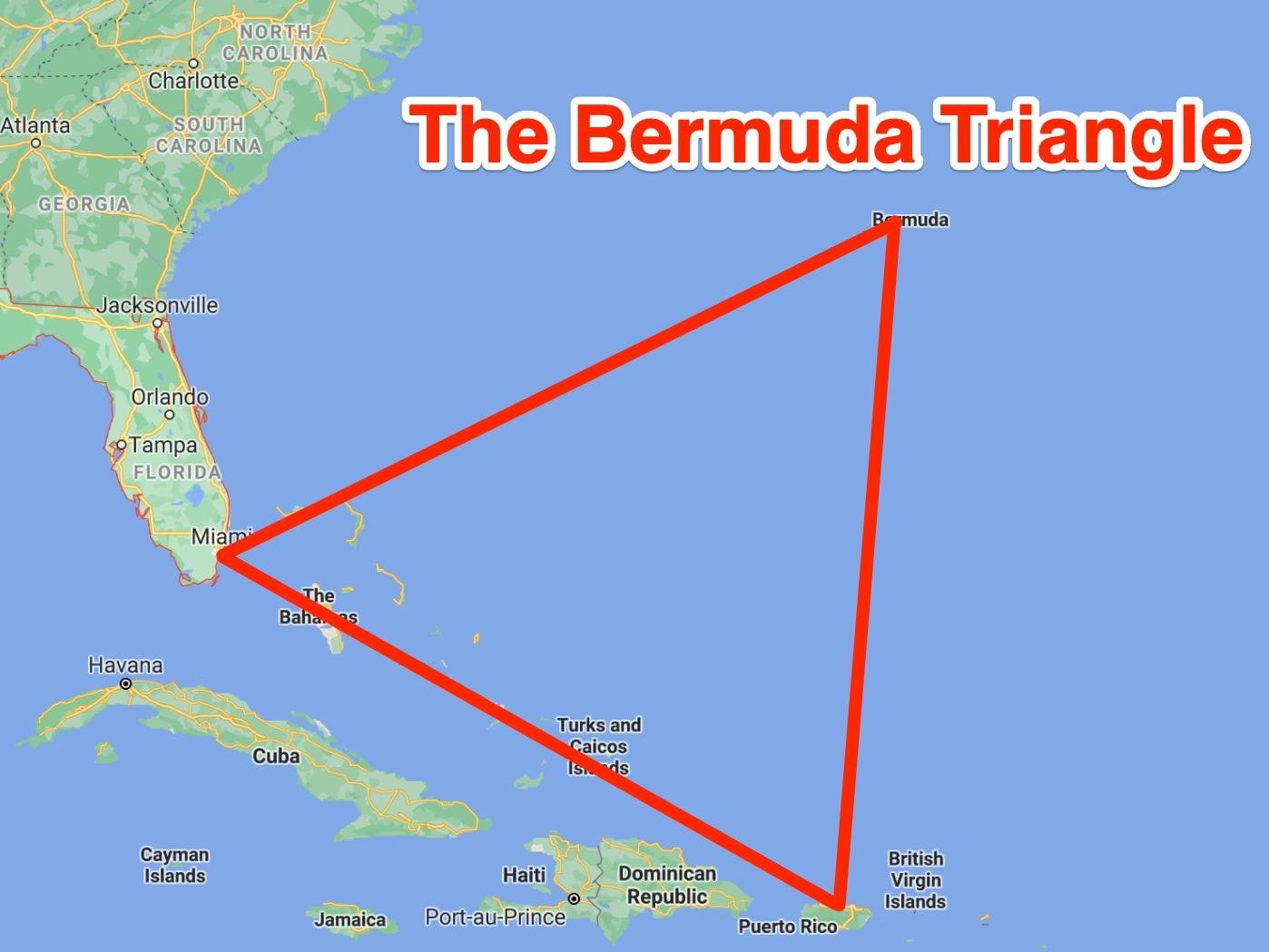Location Of Bermuda On World Map - Map of world