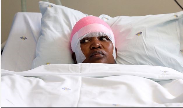 Happiness Nxumalo in hospital. Photo by Sandile Ndlovu/TimesLive