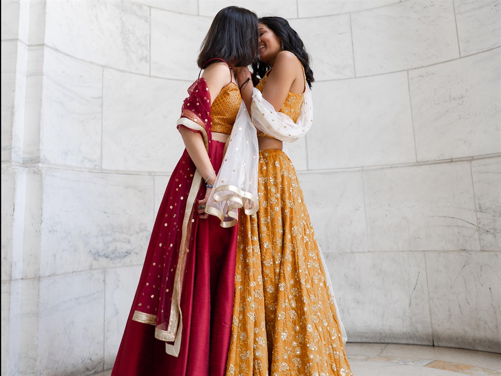 A Same Sex Couple Took Pictures In Traditional South Asian Clothes And