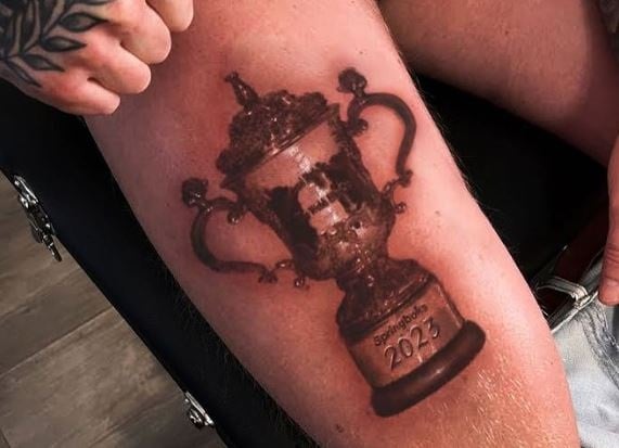 Image of a rugby world cup tattoo