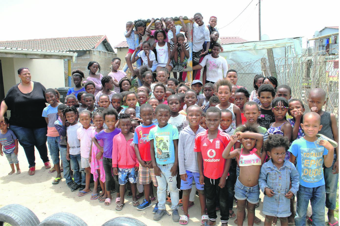 Some of the kids Genesis Faith Mission Church is keeping busy this festive season.Photo by Lindile Mbontsi