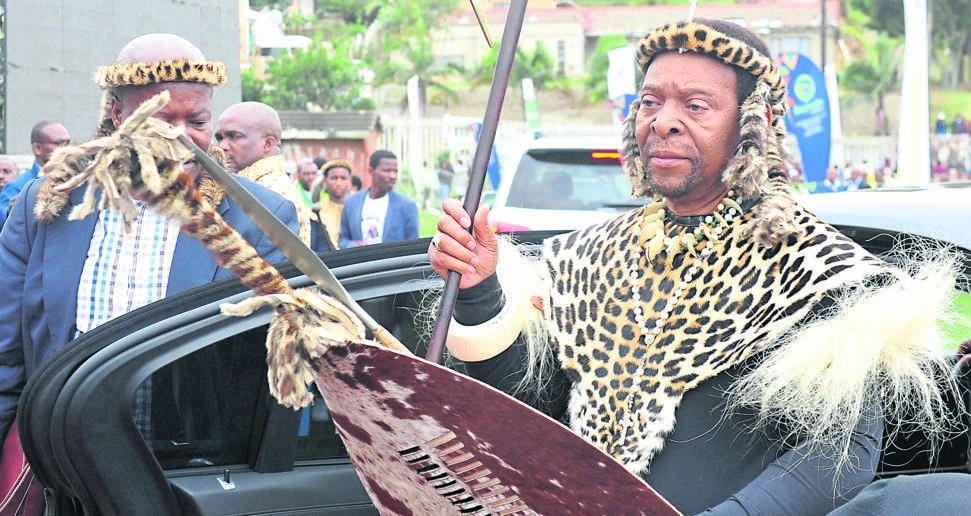 King Zwelithini is expected to address boys at the Umkhosi Wokweshwama.      Photo by   Jabulani Langa