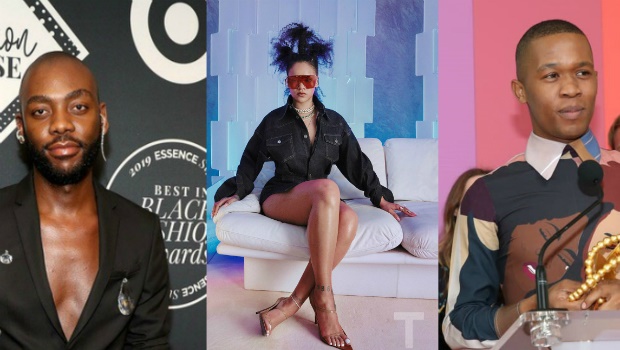 Rich Mnisi, Rihanna, and Thebe Magugu all made historic news in 2019. Collage by Afika Jadezweni