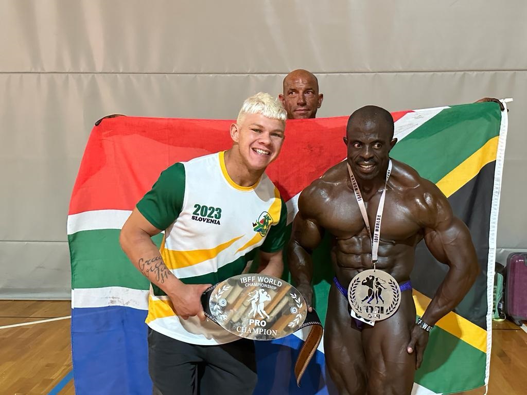 SA police officer triumphs over injury to win body-building world