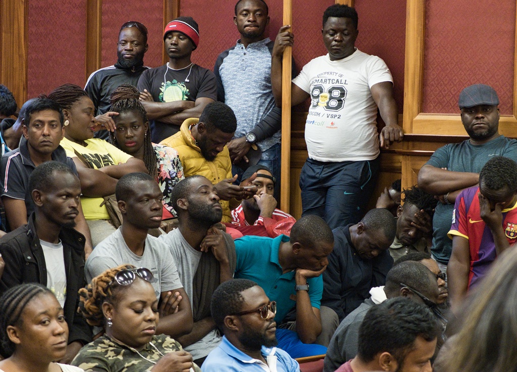 Refugees and asylum seekers packing a courtroom in the Western Cape High Court. File Photo. (Jan Gerber/News) 