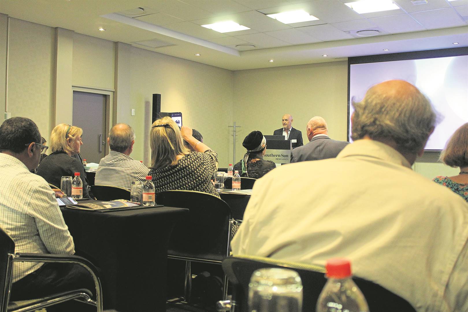 Chair of the CIDC David Stoll led the introduction to its 23rd Annual General Meeting as the Southern Sun Hotel in Newlands on Thursday 26 October.PHOTOS: Heleen Rossouw