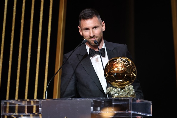 Lionel Messi was asked if he thinks he is the greatest player of all time after winning the 2023 Ballon d'Or. 
