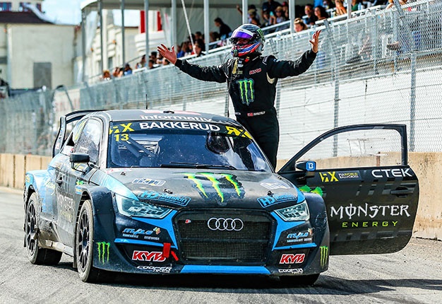 Andreas Bakkerud out of car