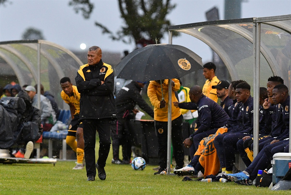 Cavin Johnson, interim coach of Kaizer Chiefs, during the DStv Premiership 2023/24 match between Golden Arrows and Kaizer Chiefs at Mpumalanga Stadium in Hammarsdale on 28 October 2023 