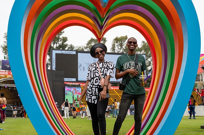 Attendees at the 34th Johannesburg Pride March. 