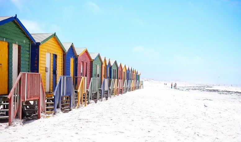 Muizenberg Beach, Cape Town, South Africa. (Photo by Arno Smit on Unsplash)