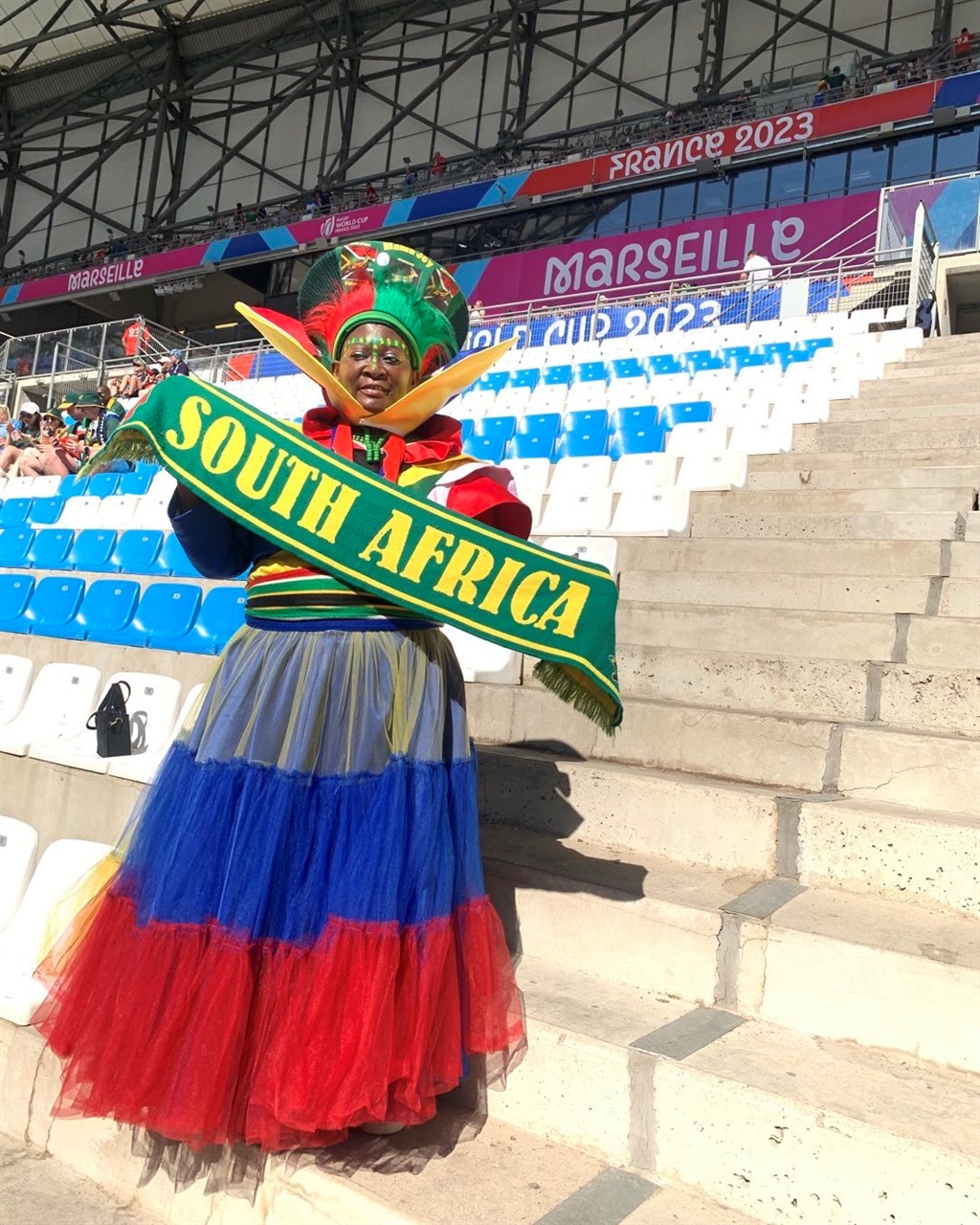South African sports super fan, Mama Joy Chauke.