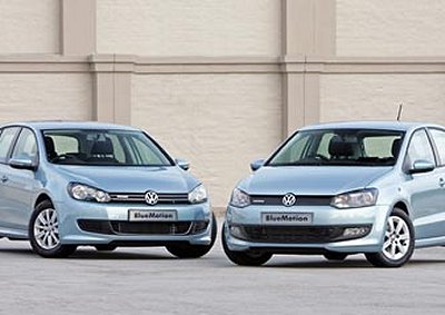 FEELING BLUE: Golf and Polo are the latest Volkswagen models in SA to come with BlueMotion.