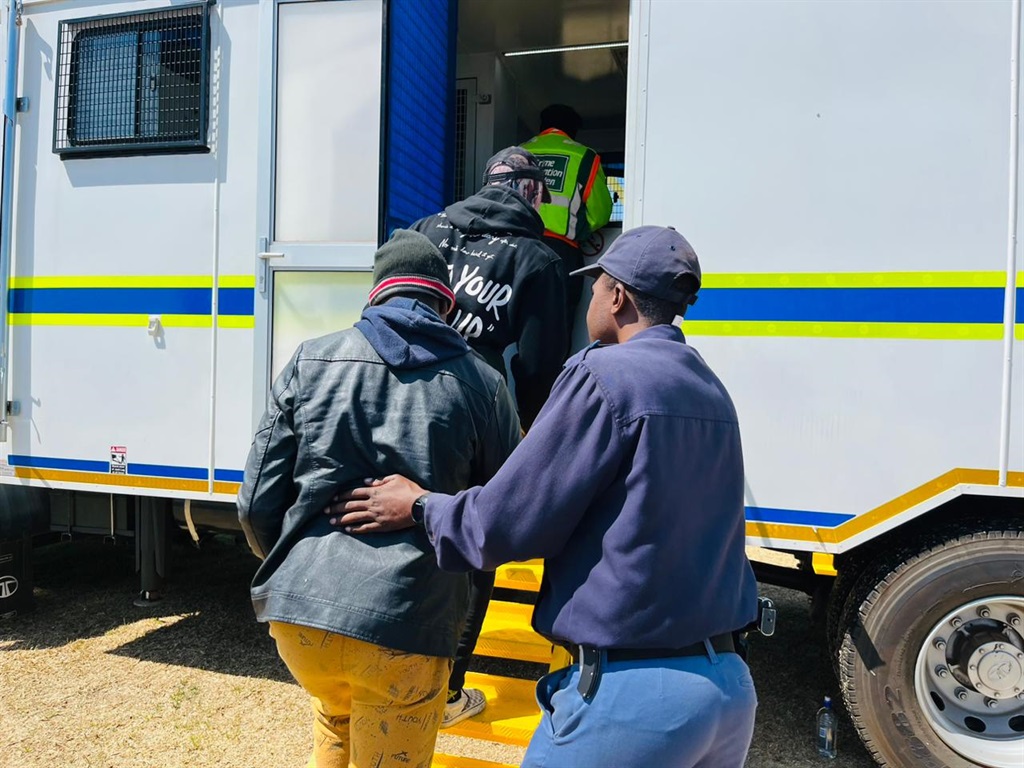 Cops arrested more than 31 illegal immigrants during Operation Shanela on Monday. Photo by Nhlanhla Khomola.