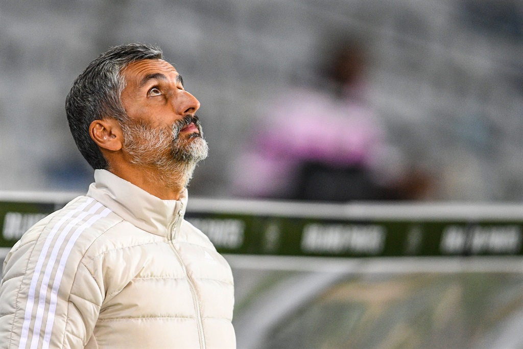 Orlando Pirates coach Jose Riveiro during the DStv Premiership match between Orlando Pirates and Cape Town City FC at Orlando Stadium on August 29, 2023 in Johannesburg, South Africa. 