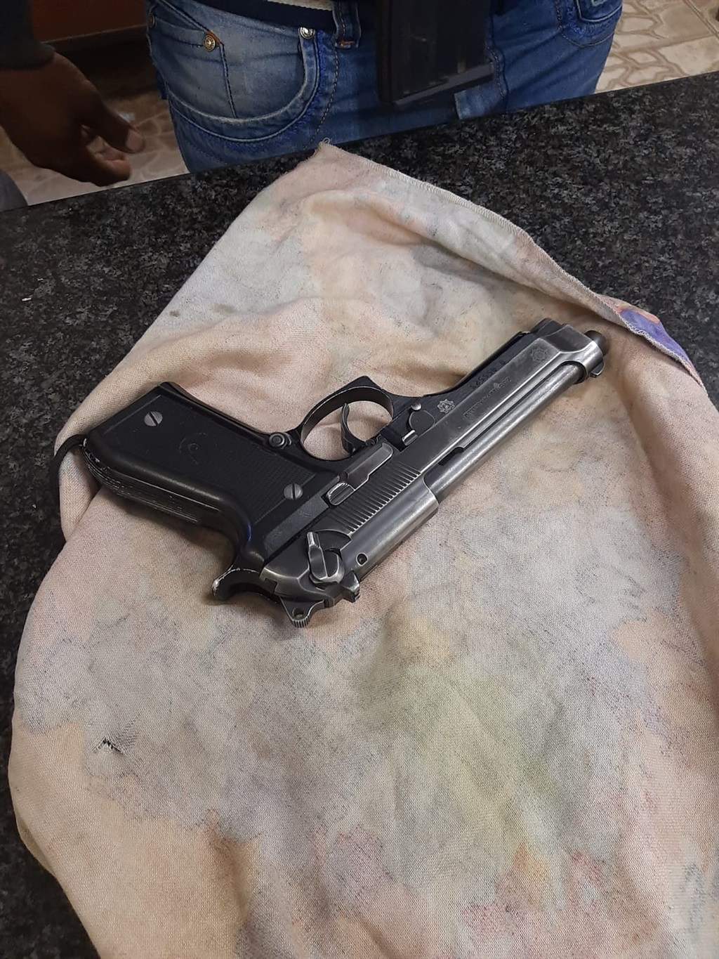 Police found a gun among other weapons