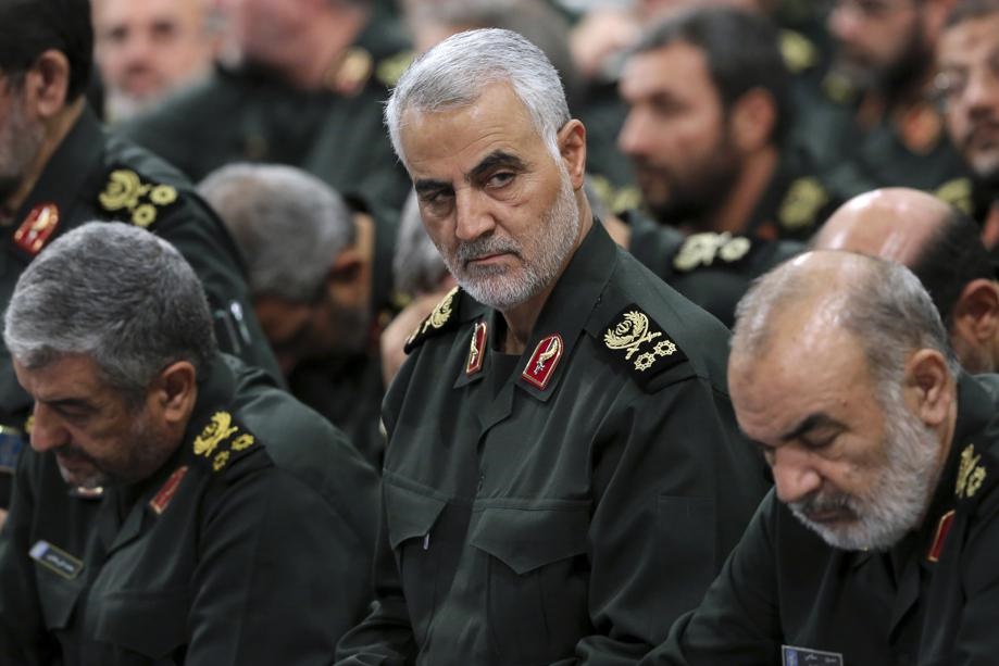 Revolutionary Guard General Qassem Soleimani, who was killed on Friday, at a meeting in Tehran, Iran in 2016. Picture: Office of the Iranian Supreme Leader via AP/File