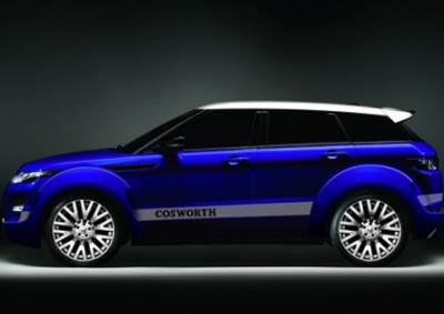 EPIC EVOQUE: Regulation fancy alloys apart, expect the Cosworth side-script to ensure a (very) high level of performance for the new Project Kahn Evoque.  