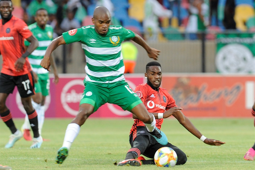 Siphelele Luthuli of Celtics during the Absa Premiership match against Orlando Pirates at Dr Molemela Stadium in Bloemfontein. Picture: Charl Lombard/Gallo Images