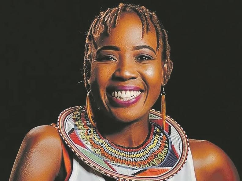 Poet Ntsiki Mazwai, who said people should learn to be themselves.