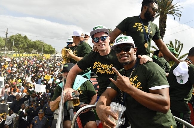 Makazole Mapimpi overlooking the Springboks' trophy tour last year. (Gallo Images)