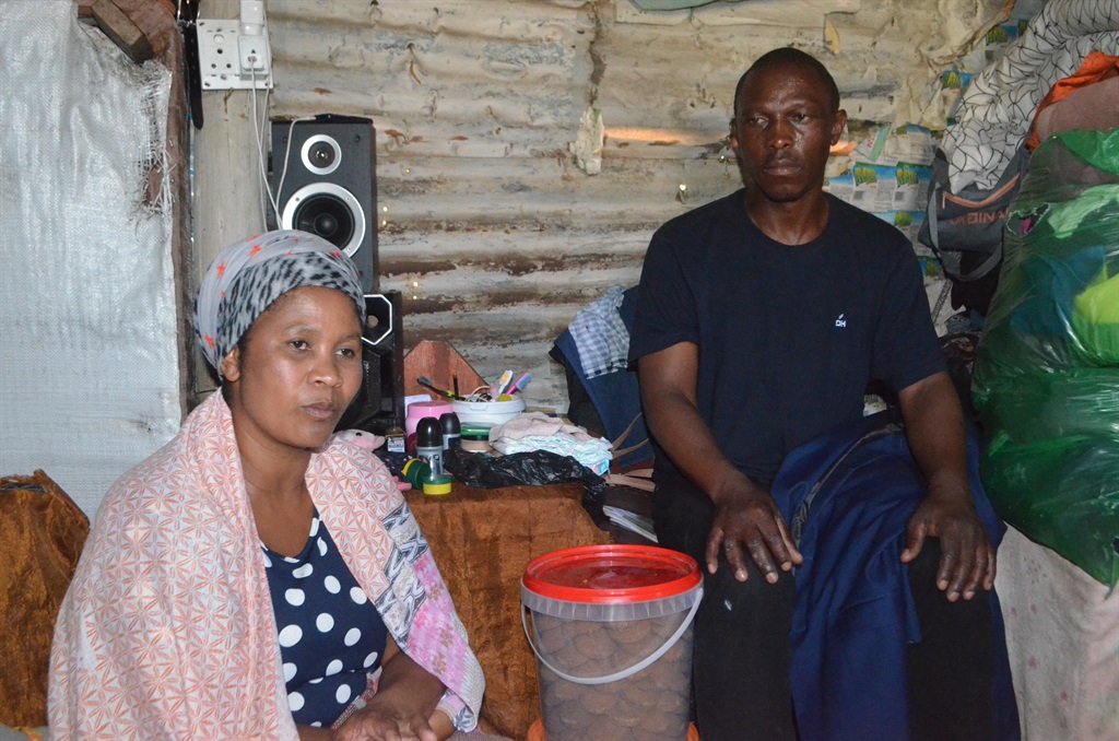 Rosina Thamae and her husband Sabelo Ketsekile are shattered after their daughter died at the clinic. Photo by Happy Mnguni