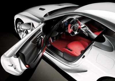 SAFETY (BELT): The (very) limited production Lexus LFA will debut Takata Corporation’s innovative inflatable seat belts.