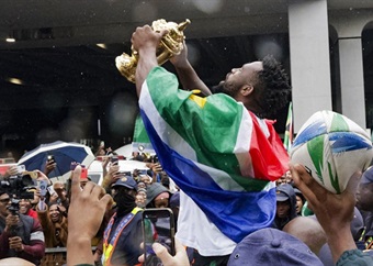 Kolisi sends gratitude to fans after Bok trophy tour: 'Thank you, South Africa. We love you'