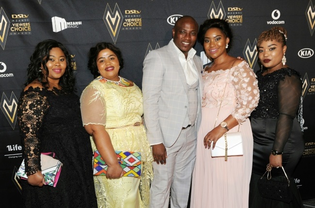 Musa Mseleku and his four wives.