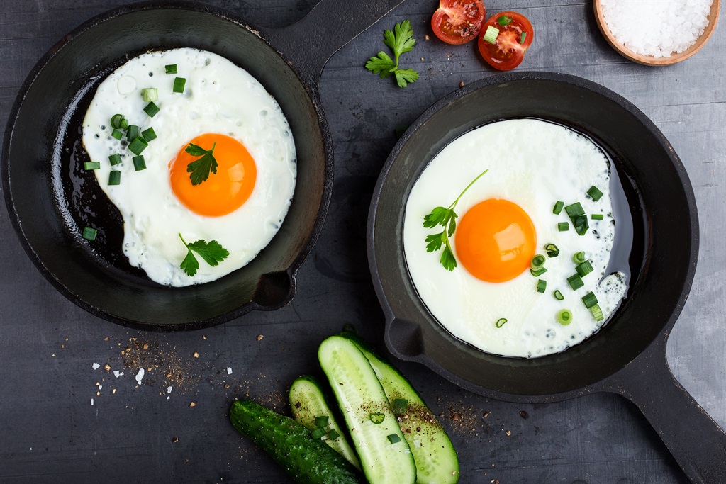 Eggs are a great source of potassium, folate and B vitamins.
