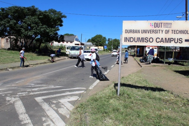 A file image of outside the DUT Indumiso campus.