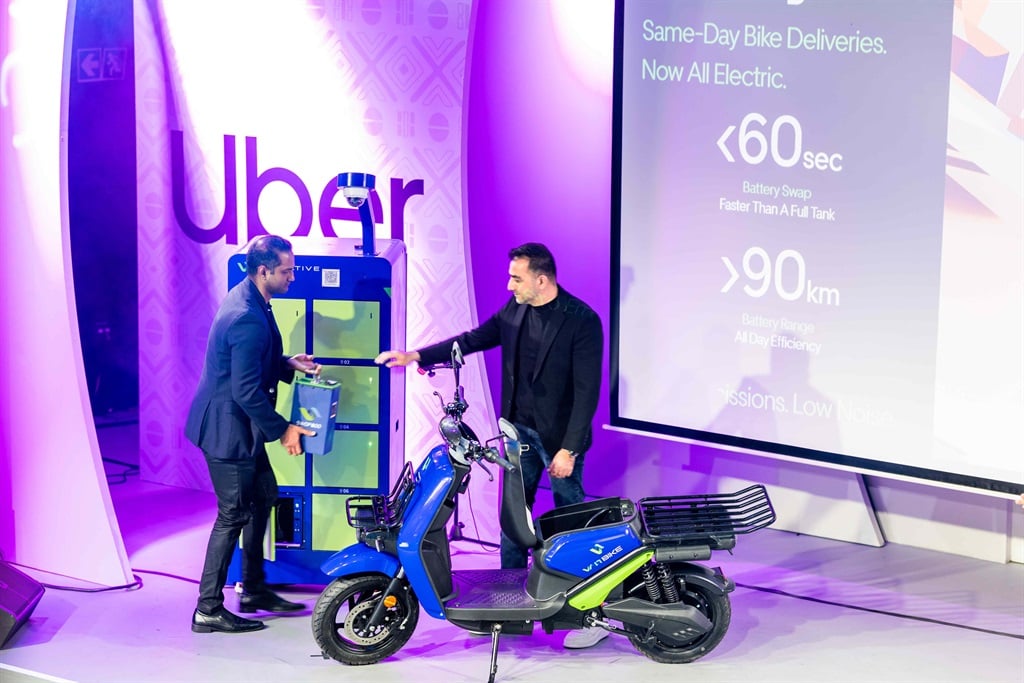 Uber says battery swaps allow their bikes to go from 0 to 100 quicker than it takes to refill a car.