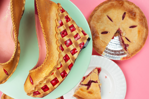 A cherry pie inspired wedges