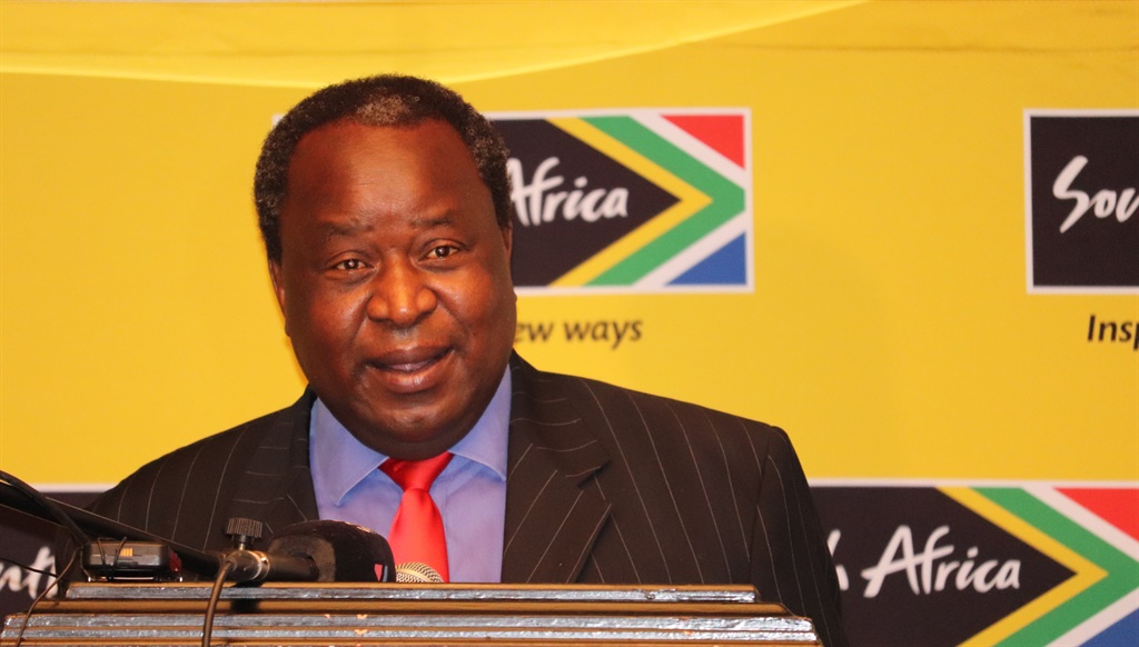 Finance Minister Tito Mboweni speaking at the pre- World Economic Forum Breakfast in Rosebank ahead of his trip to Davos, Switzerland later this month. Picture: Palesa Dlamini