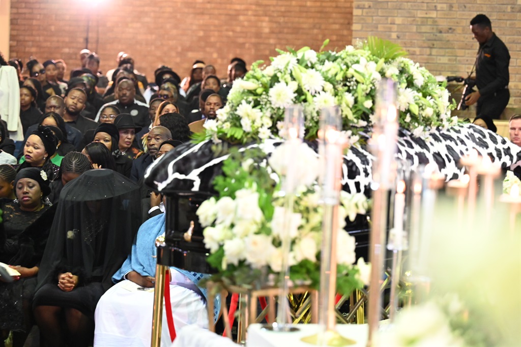 AmaZulu FC CEO Nonjabulo Zungu at her husband Bongi Ntuli's funeral. Photo by Jabulani Langa