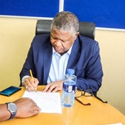 Businessman angers Mbalula 