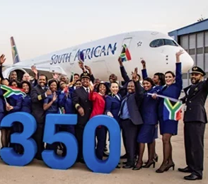 SAA welcomes the A350-900 (Supplied)