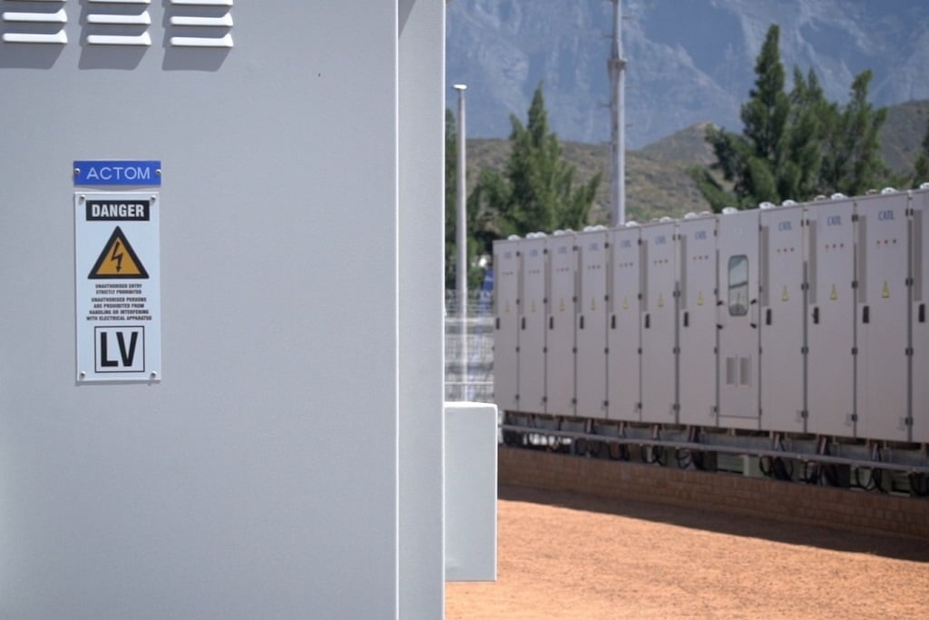 The Hex Battery Energy Storage System in Worcester, Western Cape.