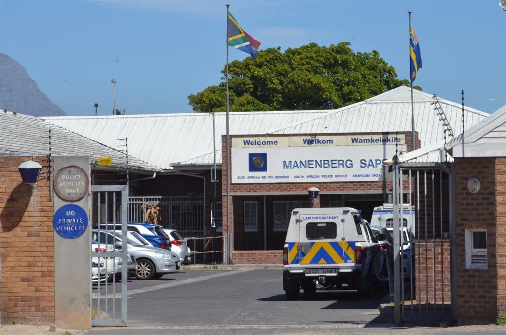 The Manenberg Police Station, where a cop got the shock of his life. Photo by Lulekwa Mbadamane 