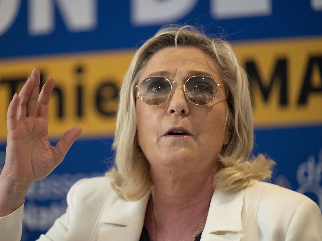 Partido de extrema-direita francês Rassemblement National (RN)