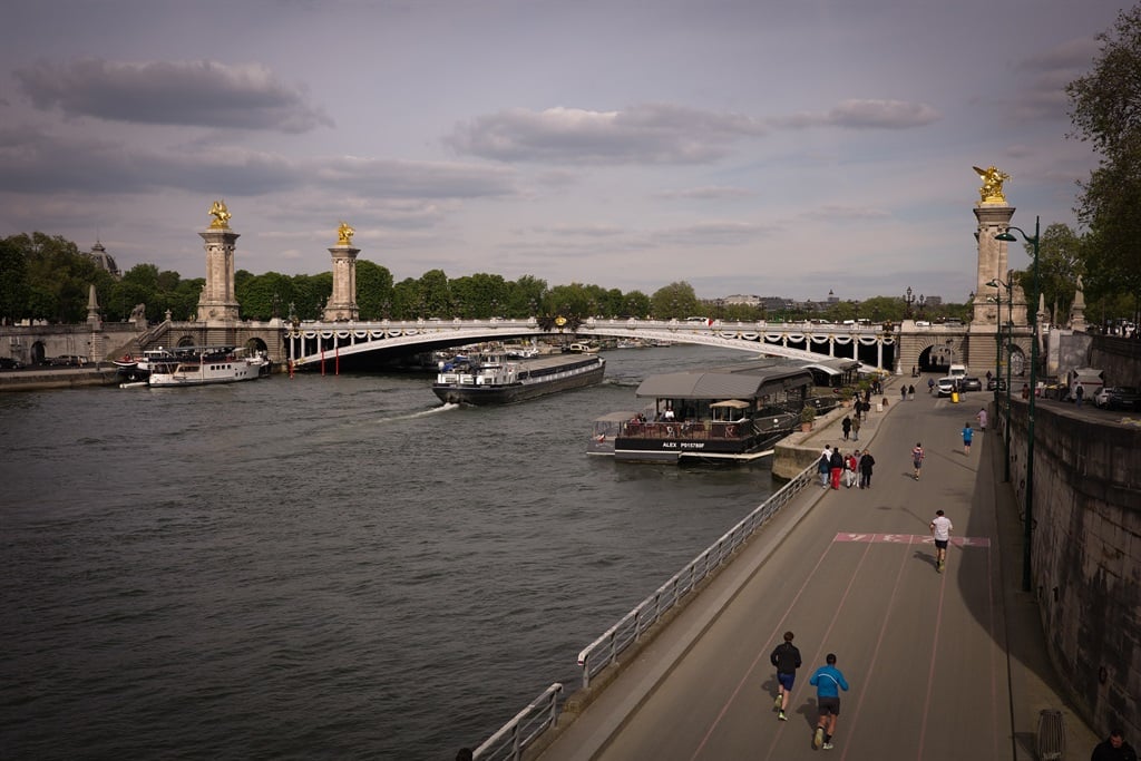The Alexander III Bridge is standing in Paris, France, on April 23, 2024. The French capital is a few months away from the start of the Olympic Games, which are due to start on July 26, 2024. (Alberto Pezzali/NurPhoto via Getty Images)