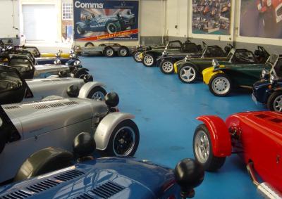 SEVEN SQUARED: A garage full of Caterham’s finest. The company is soon to expand its product offering with an all-new headline model.
