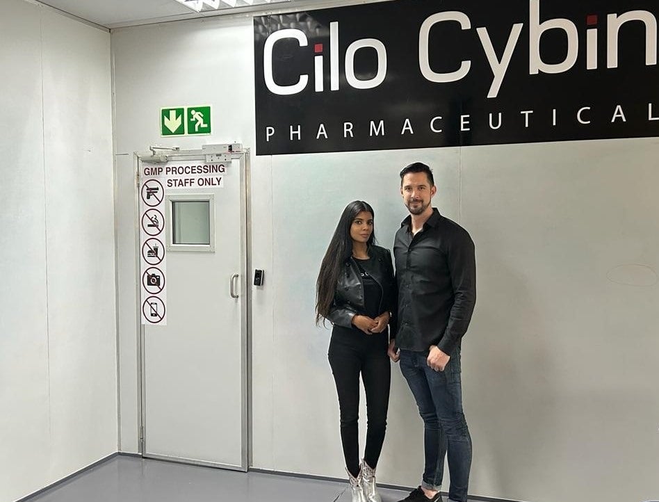 Jessica Moodley-Theron, head of strategy, and Gabriel Theron, Cilo Cybin CEO. (Nick Wilson/News24)